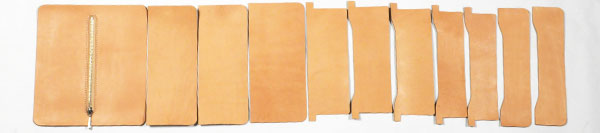 LC Long Wallet Kit - Inner Parts Set 11 pcs (full set) - Hermann Oak Leather