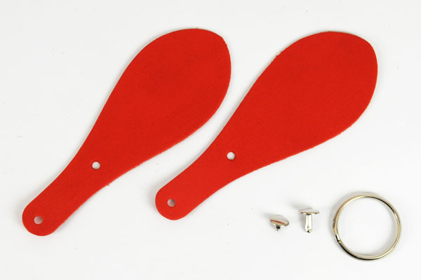 Shoehorn Keychain Kit - LC Premium Dyed Leather