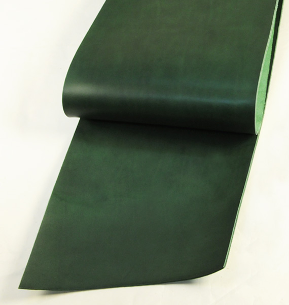 Leather cut in 30cm width, LC Premium Dyed Leather Struck Through <Green>