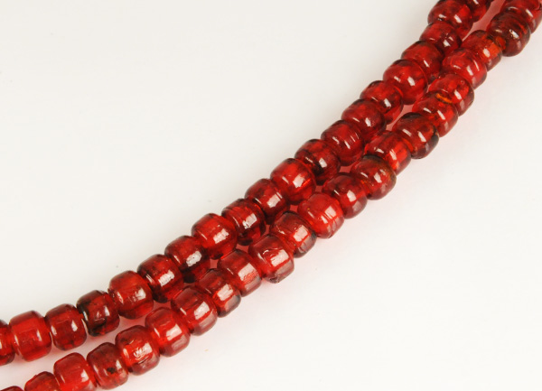 Crow Beads - Transparent Red Glass