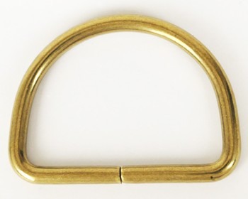 Solid Brass D-Ring - 40 mm