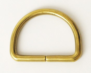 Solid Brass D-Ring - 24 mm