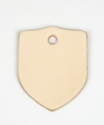 Leather Tag (Shield) - LC Tooling Leather Standard