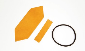 Leather Hair Ribbon kit - LC  Premium Dyed Leather Struck Through