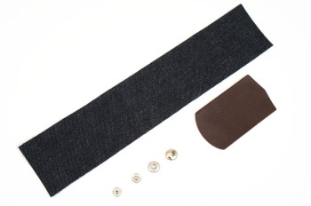 Okayama Denim & Leather Pen Case Kit - Leather Arizona
