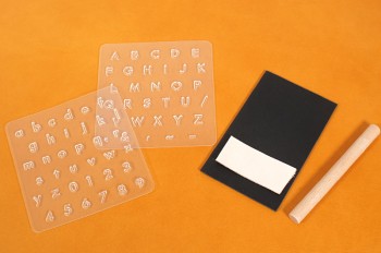 Stamping Sheet Kit <Alphabets / Sans-serif> - 6 mm