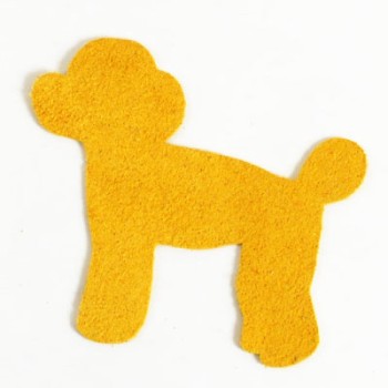 <Suede Leather>Animal Charm Toy Poodle