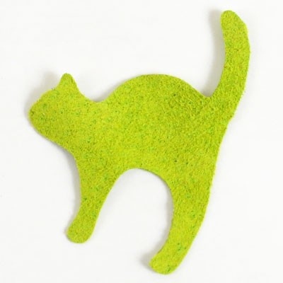 <Suede Leather>Animal Charm Cat