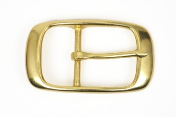Solid Brass Single Prong Buckle 35 mm
