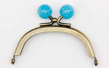 Coin Purse Frame Clasps with Color Ball Head