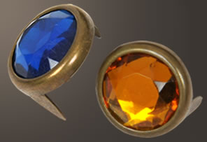 Acrylic Spot - Relic Brass Ring (15 mm)