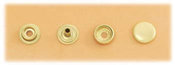 (J7) Brass Snap Fastener (LONG POST) - Solid Brass - Small