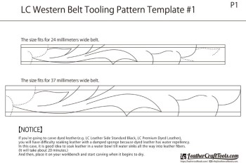 <Free Download> LC Western Belt Tooling Pattern Template #1