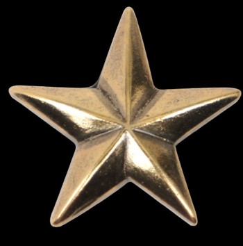 Star Concho - Solid Brass <25 mm>(1 pc)