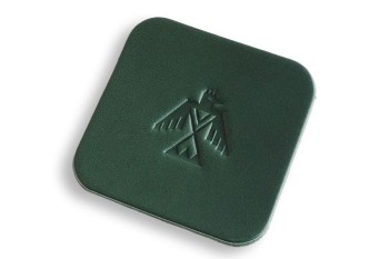 Leather Coaster <Ortega Pattern TBD01> - LC Premium Dyed Leather Struck Through