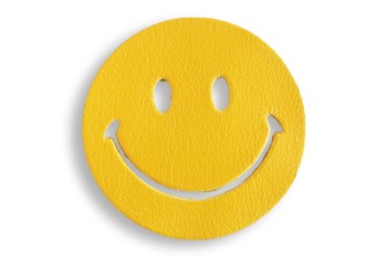 Leather Charm <Mincle> Happy Smiley