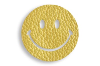 Leather Charm <LC Fino> Happy Smiley
