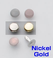Single Cap Rivet 6 mm Gold