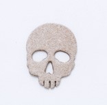 Leather Charms <Backing Charm> Skull (small)