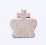 Leather Charms <Backing Charm> Crown (small)(5pcs)