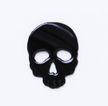 Leather Charms <Enamel> Skull (small)