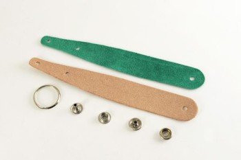 Excel Leather Key Fob Kit - Round Head