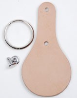 Round Keychain Kit - Tooling Leather Himeji(5 sets)