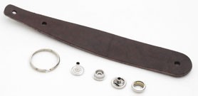 Leather Key Fob Kit - Round Head<LC Leather Glazed Standard>