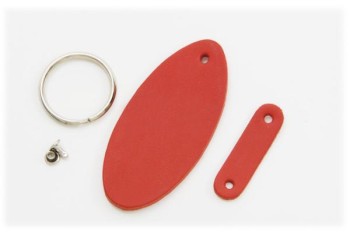 Keychain Kit ＜ Ovai Type ＞ LC Premium Dyed Leather Struck Through