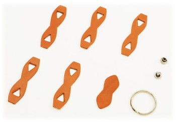 Leather Chain Keychain Kit - Hermann Oak Bridle Leather