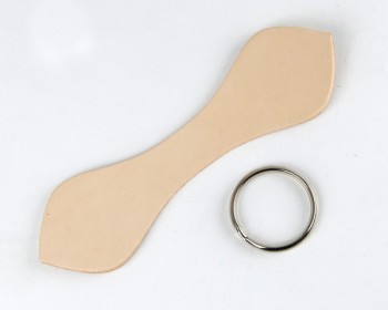 Leather Key Fob Kit - Tanned Leather(Natural)