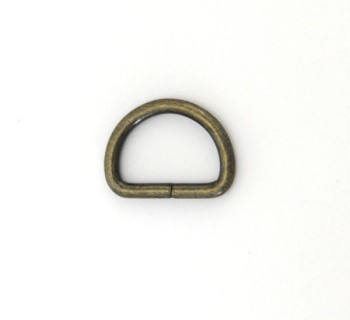 D Ring - 15 mm - Antique