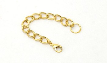 Keychain with Snap Hook (Large)- Gold