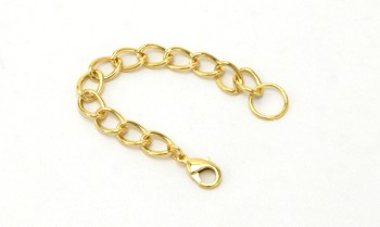 Keychain with Snap Hook (Large)- Gold(10 pcs)