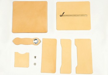 LC M Long Wallet Kit - Hermann Oak Leather