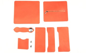 LC M Long Wallet Kit - LC Premium Dyed Leather Struck Through(1 set)