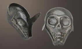 Skull Spot - Relic Nickel <24mm>(10 pcs)