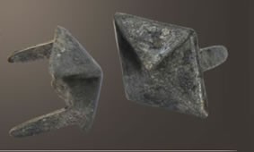 Puffed Diamond Spot - Relic Nickel <5/8">(100 pcs)