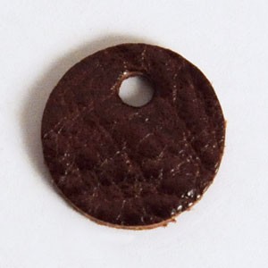 Leather Tag (Round Shape S) - Gallo(25 pcs)