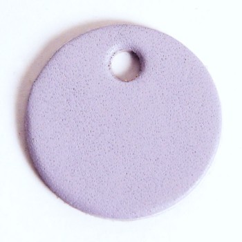 Leather Tag (Round Shape L) - Various Color Leather