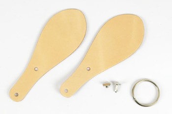 Shoehorn Keychain Kit - LC Leather Side Standard Tooling