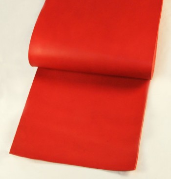 Leather cut in 30cm width, LC Premium Dyed Leather Struck Through <Red>