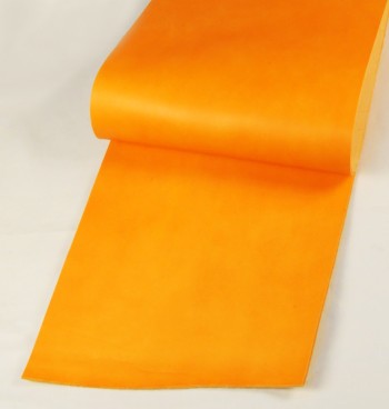 Leather cut in 30cm width, LC Premium Dyed Leather Struck Through <Orange>