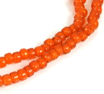 Crow Beads - Transparent Orange Glass